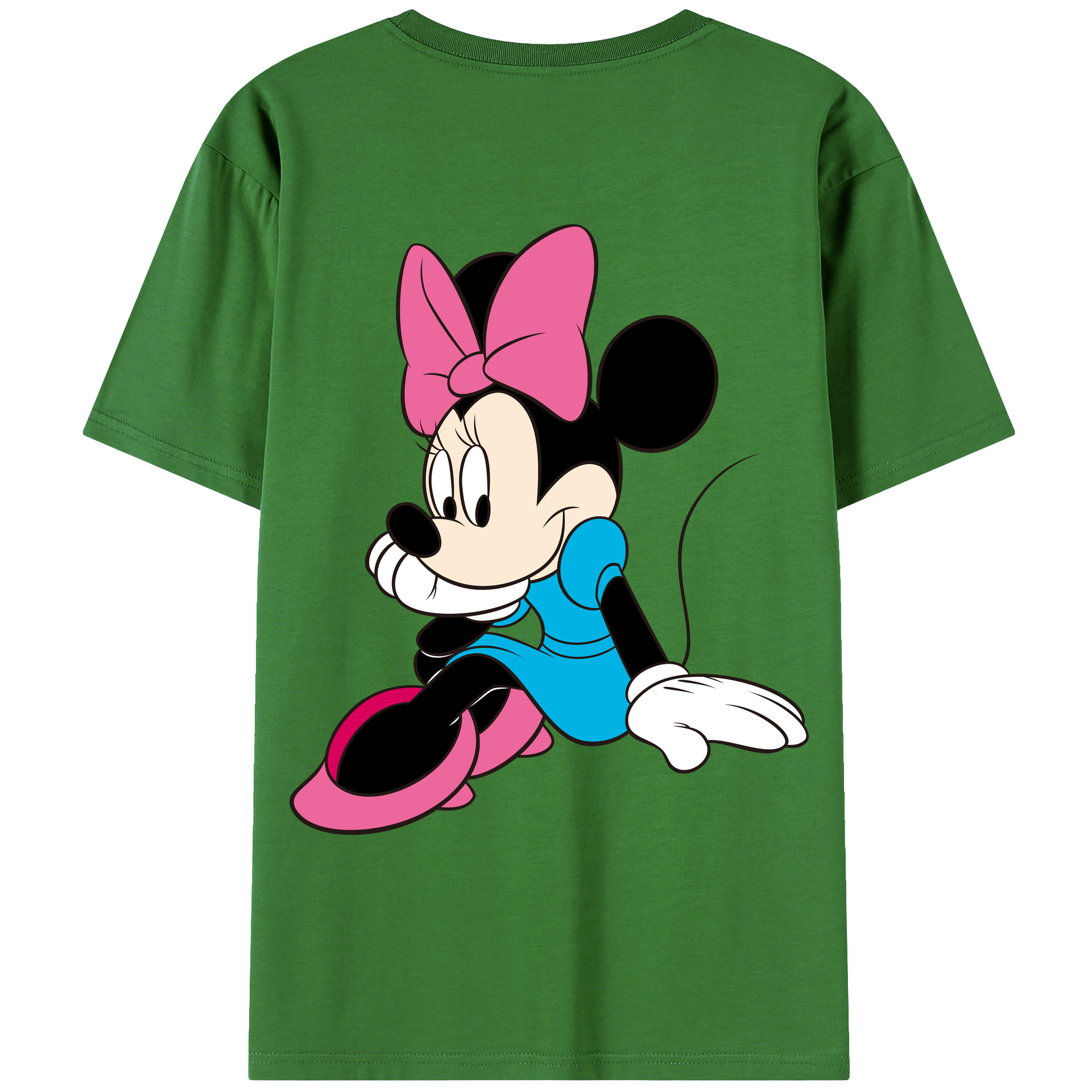 （画像用） ミッキーマウス Mickey Mouse レディース半袖Tシャツ(バックプリント)